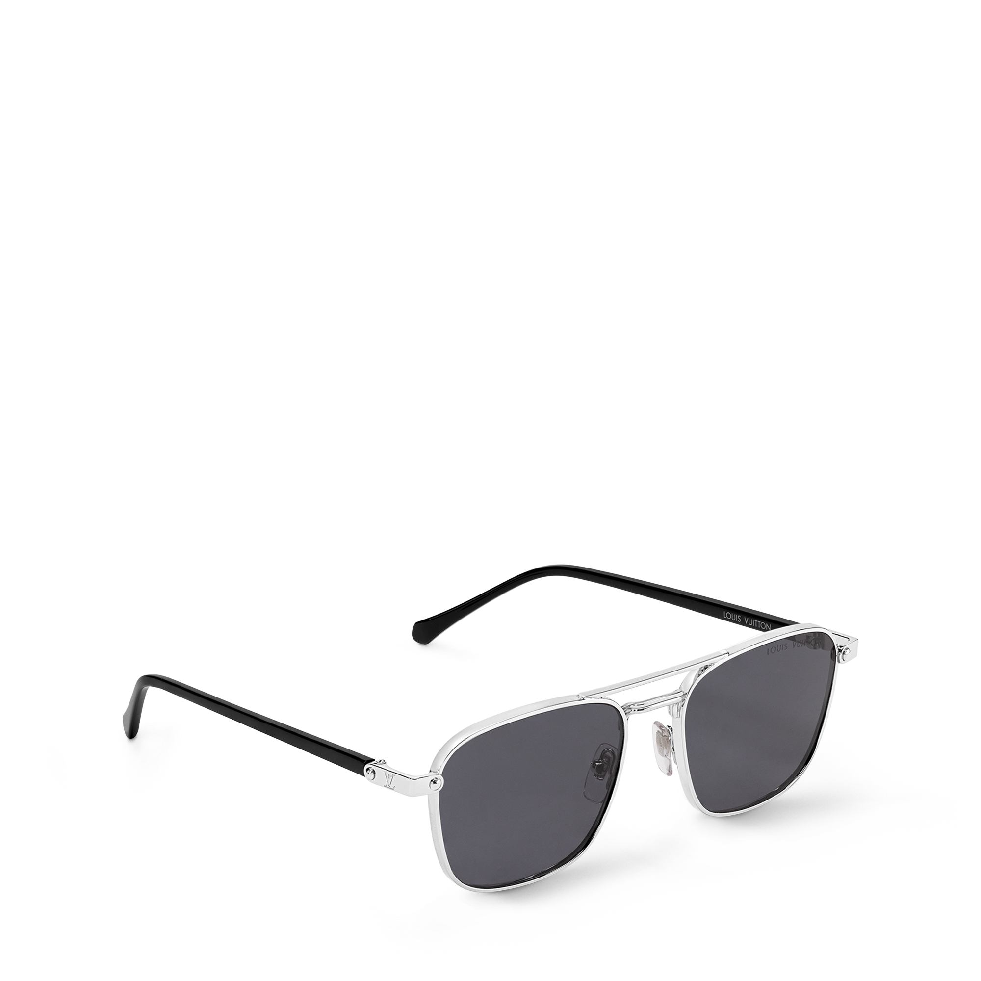 LV Signature Metal Square Sunglasses - Luxury S00 Silver | LOUIS